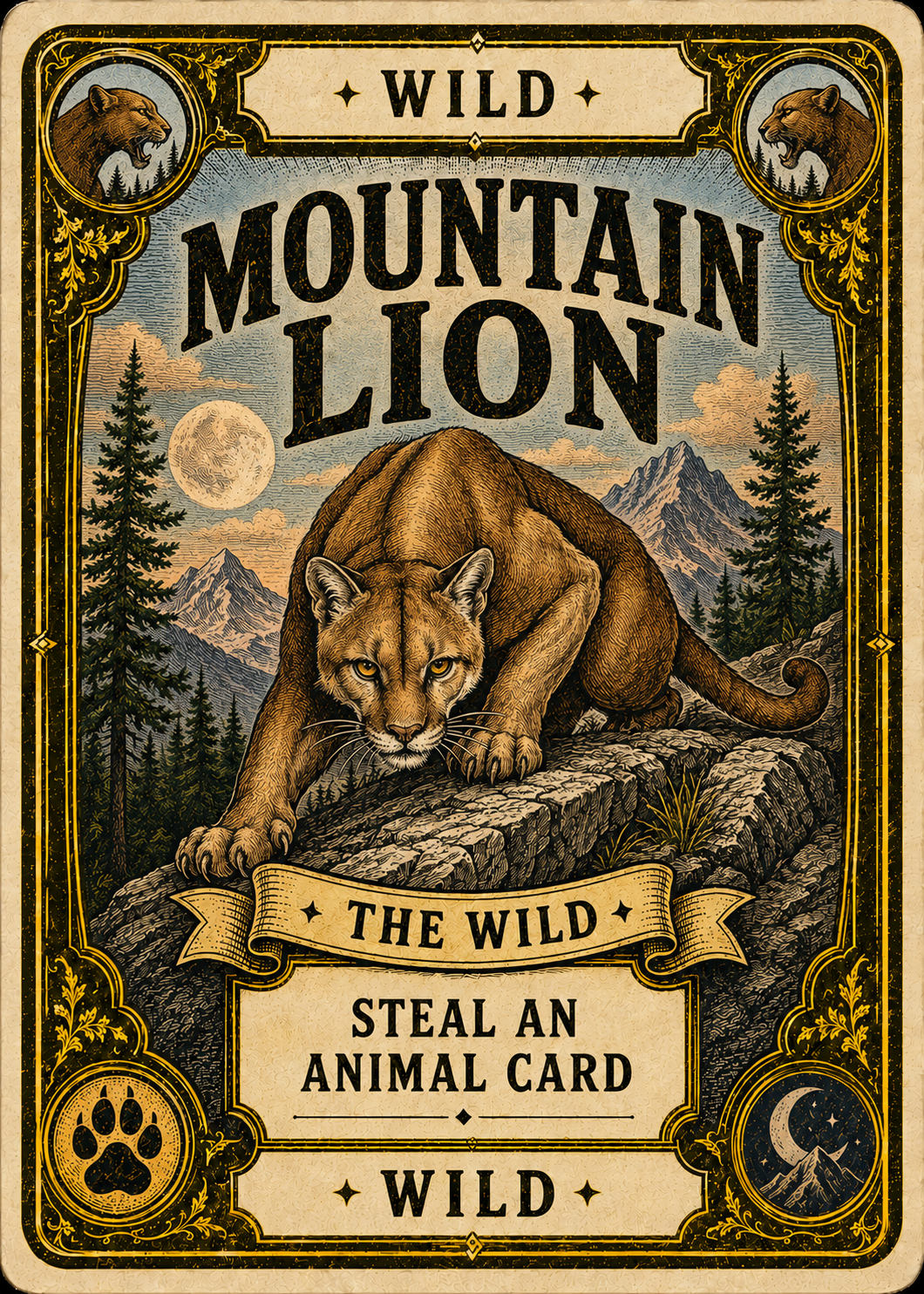 Mountain Lion wild card, steal a rival's trophy